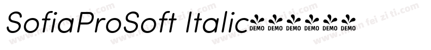 SofiaProSoft Italic字体转换